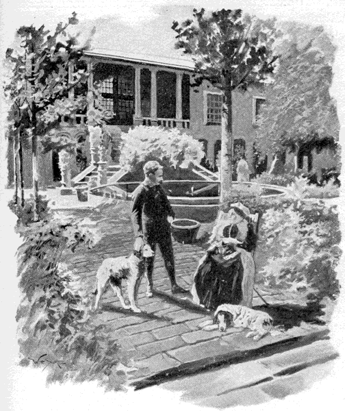 IN THE GARDEN OF THE RUSSIAN CONSULATE AT MESHED. IN THE GARDEN OF THE RUSSIAN CONSULATE AT MESHED.