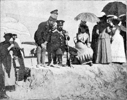 AN INTERVIEW WITH GENERAL KUROPATKINE AT THE RACES NEAR ASKABAD. AN INTERVIEW WITH GENERAL KUROPATKINE AT THE RACES NEAR ASKABAD.