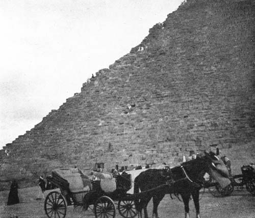 THE CLIMBERS DWINDLED IN SIZE. THE CLIMBERS DWINDLED IN SIZE.