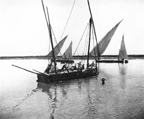 SHOVING FROM ITS DECK WITH LONG POLES. SHOVING FROM ITS DECK WITH LONG POLES.