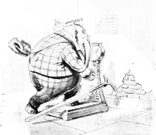 The index of the machine revolves so rapidly, owing to the unusual strain, that he is unable to keep satisfactory tally, and