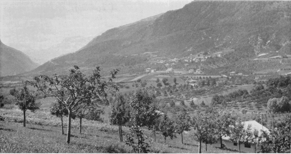 Figure 3. Figure 3.—Panorama of the village of Mechel in the valley of the Non, birthplace of Father Borghesi.
