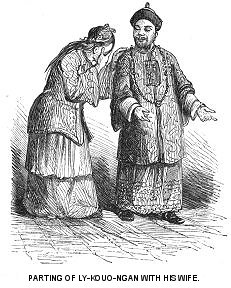 Parting of Ly-Kouo-Ngan with his wife Parting of Ly-Kouo-Ngan with his wife