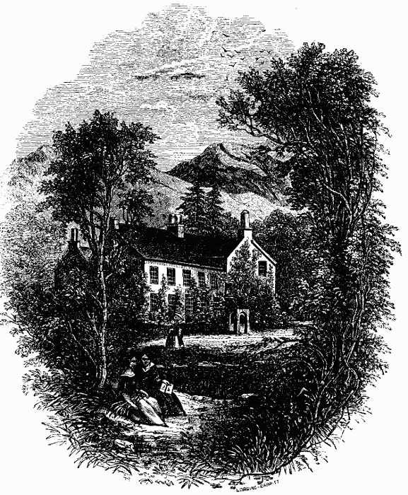 Wordsworth's Home at Rydal Mount. Illustration.