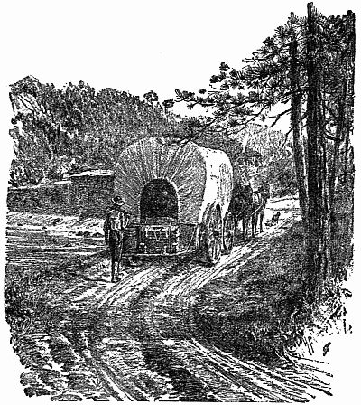 Fig. 12.—The Old Chest on its Journey Across the Allegheny Mountains. Fig. 12.—The Old Chest on its Journey Across the Allegheny Mountains.