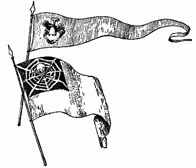 Figs. 80, 81.—The Pixies' Flag and Pennant. Figs. 80, 81.—The Pixies' Flag and Pennant.