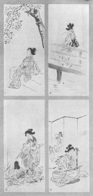 Spring (1). Summer (2). Autumn (3). Winter (4). Plate LXV. Spring (1). Summer (2). Autumn (3). Winter (4). Plate LXV.