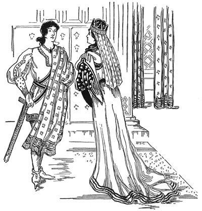 THE QUEEN TOLD LANCELOT THAT HE OUGHT BY ALL MEANS FIGHT. THE QUEEN TOLD LANCELOT THAT HE OUGHT BY ALL MEANS FIGHT.