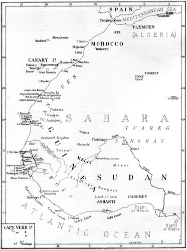 map of western Africa Illustration: map of western Africa