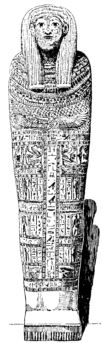 Painted inner wooden coffin Painted inner wooden   coffin