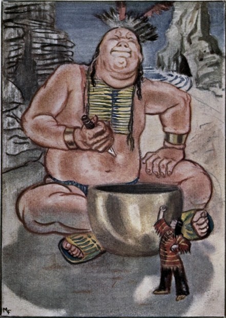 "STRIKE HARD," SAID THE BOY, "OR IT WILL DO YOU NO GOOD"