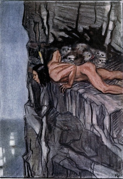 FOR SOME DAYS THE BOY LAY IN TERROR IN THE NEST ... AND FAR OUT ON THE OCEAN HE COULD SEE GREAT SHIPS GOING BY