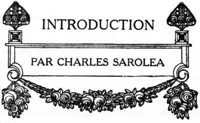 INTRODUCTION PAR CHARLES SAROLEA INTRODUCTION PAR CHARLES SAROLEA
