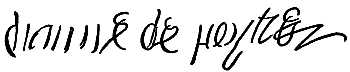 Signature of Diane de Poitier Signature of Diane de Poitier