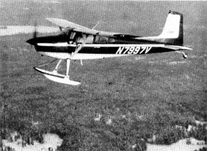 Figure 14.—The tracking aircraft was usually flown at altitudes of 1,500 to 3,000 feet. (Photo courtesy of Dick Shank.) Figure 14.—The tracking aircraft was usually flown at altitudes of 1,500 to 3,000 feet. (Photo courtesy of Dick Shank.)