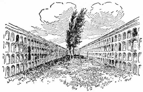 THE OLD ESPADA CEMETERY, HAVANA, 1750 THE OLD ESPADA CEMETERY, HAVANA, 1750