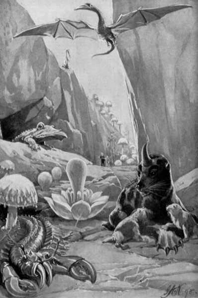 "WE PASSED THROUGH CAVERNS FILLED WITH CREEPING  REPTILES."