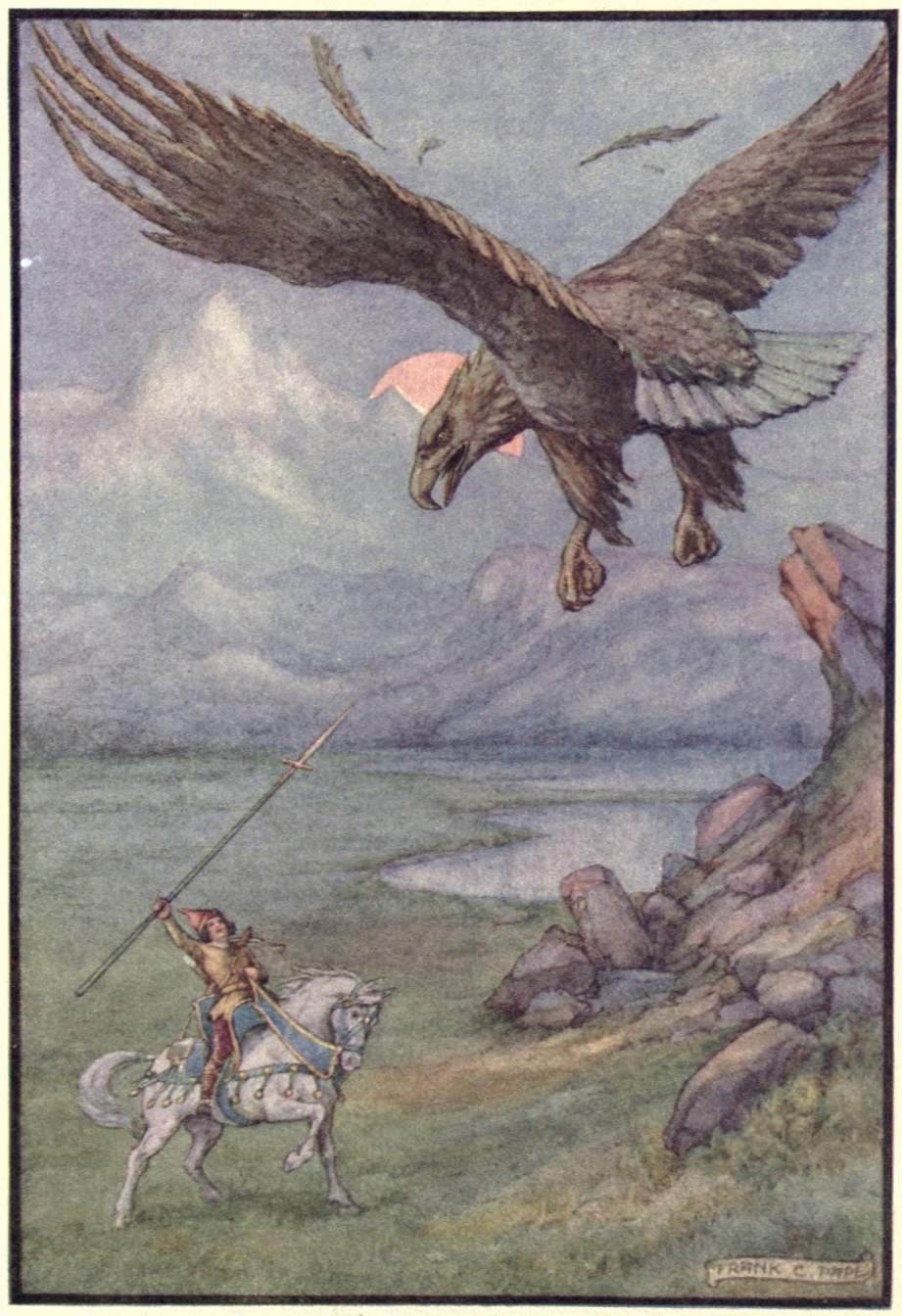 "The eagle swooped down with a wild cry." "The eagle swooped down with a wild cry."