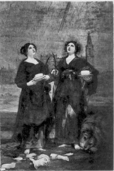 Saints Justa y Rufina From the painting by Goya Saints Justa y Rufina  From the painting by Goya