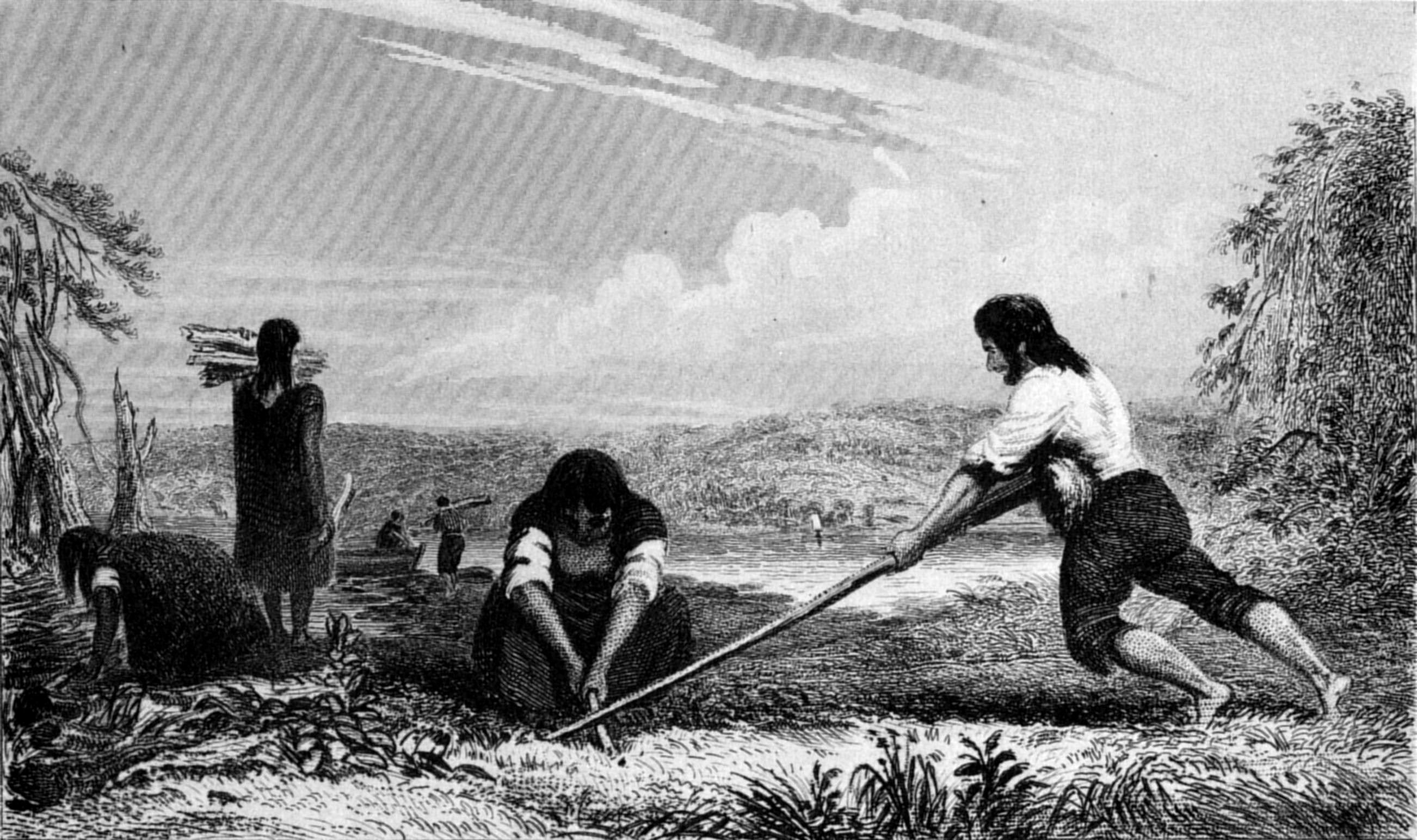 Breast Ploughing at Chilóe. Breast Ploughing at Chilóe.