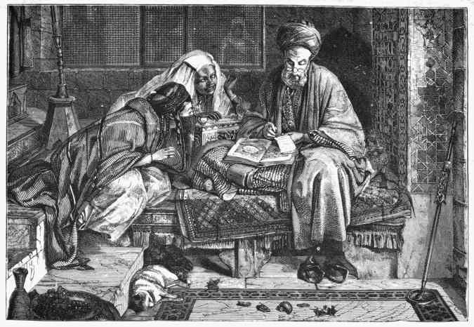 The Arab Scribe. By JOHN FREDERICK LEWIS. A.D. 1852. The Arab Scribe. By JOHN FREDERICK LEWIS. A.D. 1852.