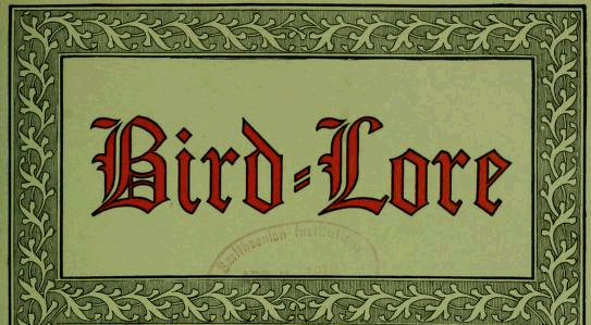 Bird-Lore Bird-Lore