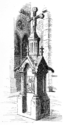 FOUNTAIN IN THE LITTLE CLOISTER. FOUNTAIN IN THE LITTLE CLOISTER.