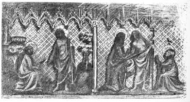 TWO OF THE ALTO-RELIEVOS WHICH SURROUND THE CHOIR. TWO OF THE ALTO-RELIEVOS WHICH SURROUND THE CHOIR.