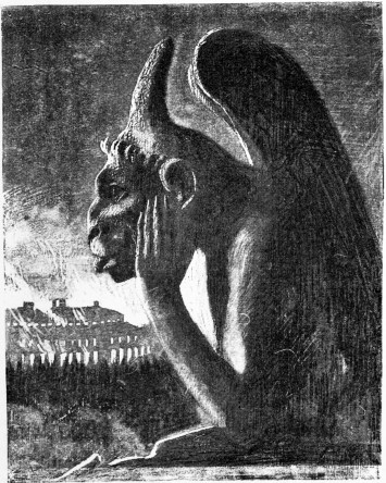 DEMON WATCHING THE FIRES OF THE COMMUNE. DEMON WATCHING THE FIRES OF THE COMMUNE.