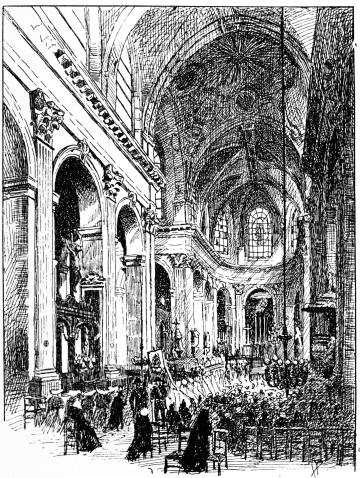 A PROCESSION IN SAINT-SULPICE. A PROCESSION IN SAINT-SULPICE.