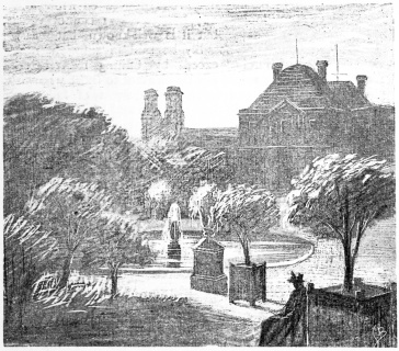 SAINT-SULPICE FROM THE LUXEMBOURG GARDEN. SAINT-SULPICE FROM THE LUXEMBOURG GARDEN.