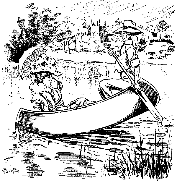 man paddling canoe
