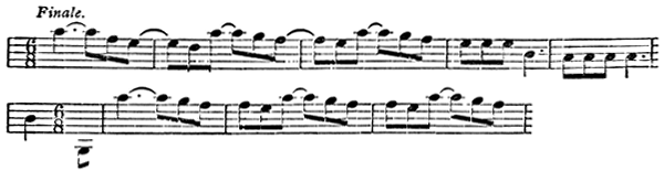 Excerpt from Beethoven's first sketches for a tenth symphony. Music