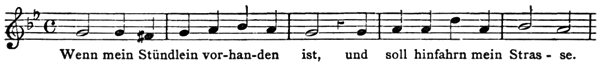 Excerpt of a sixteenth century German dirge. Music