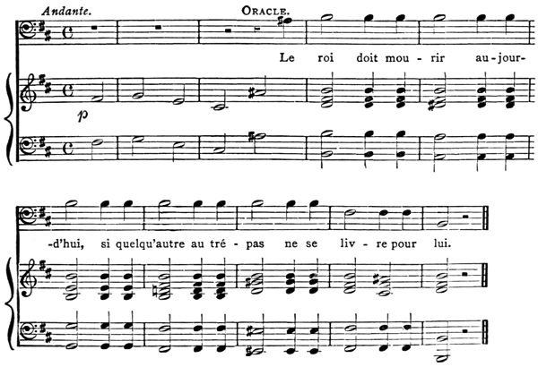 Excerpt from Gluck's 'Alceste.' Music