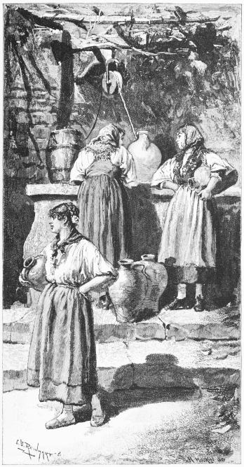 TOLEDO SERVITORS AT THE FOUNTAIN. TOLEDO SERVITORS AT THE FOUNTAIN.