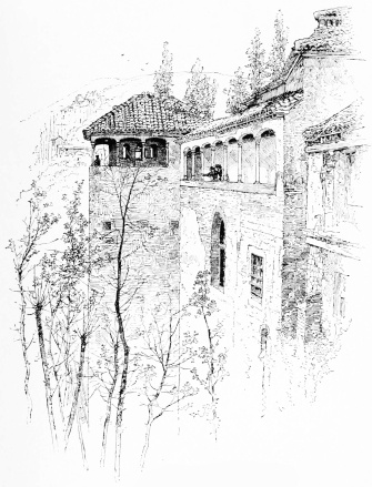 THE TOILET TOWER.  From a photograph by J. Laurent & Co., Madrid. THE TOILET TOWER.  From a photograph by J. Laurent & Co., Madrid.