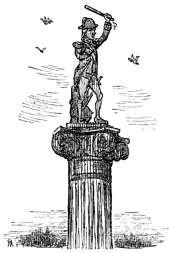 'Twas in Trafalgar's Square. 'Twas in Trafalgar's Square.