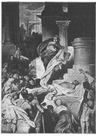 Death of Cæsar Cæsar being mourned