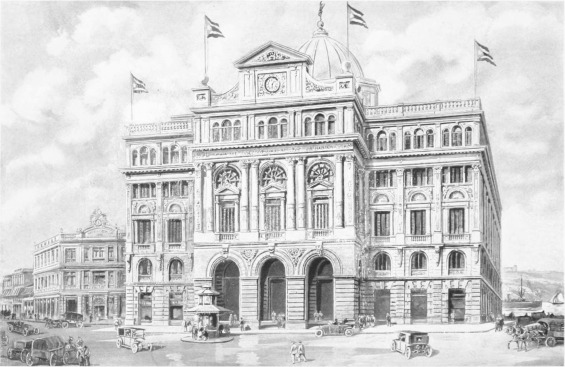 THE CHAMBER OF COMMERCE, HAVANA  The Chamber of Commerce is one of the oldest civic organizations in Cuba, which even under the repressive and discouraging rule of Spanish Governors did much for the material progress of the Island. Under the Republic its activities and achievements have of course been immensely increased, and it is now appropriately housed in one of the finest public buildings of the capital. A certain resemblance to the famous Cooper Union building in New York has often been remarked, though the Havana edifice is the more ornate and attractive of the two.