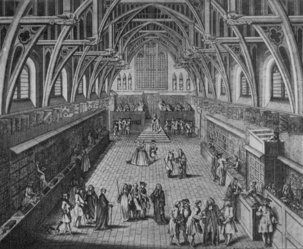 WESTMINSTER HALL IN 1797 WESTMINSTER HALL IN 1797