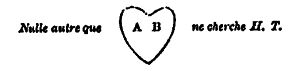 initials AB inside heart shape initials AB inside heart shape