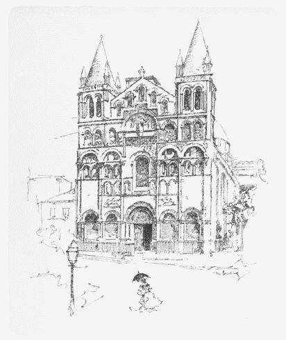 Angoulême Cathedral. A XII-century Cupola Church of Aquitaine with a Typical Façade of Poitou’s Romanesque School Angoulême Cathedral. A XII-century Cupola Church of Aquitaine with a Typical Façade of Poitou’s Romanesque School