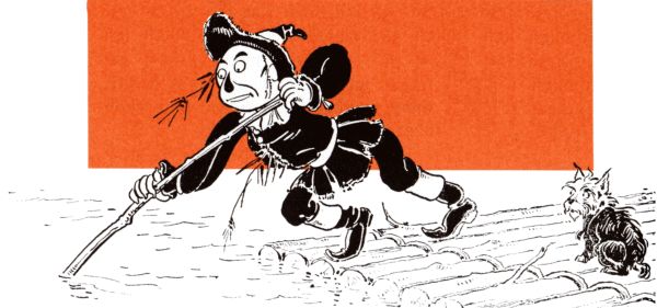 Scarecrow on raft Scarecrow on raft