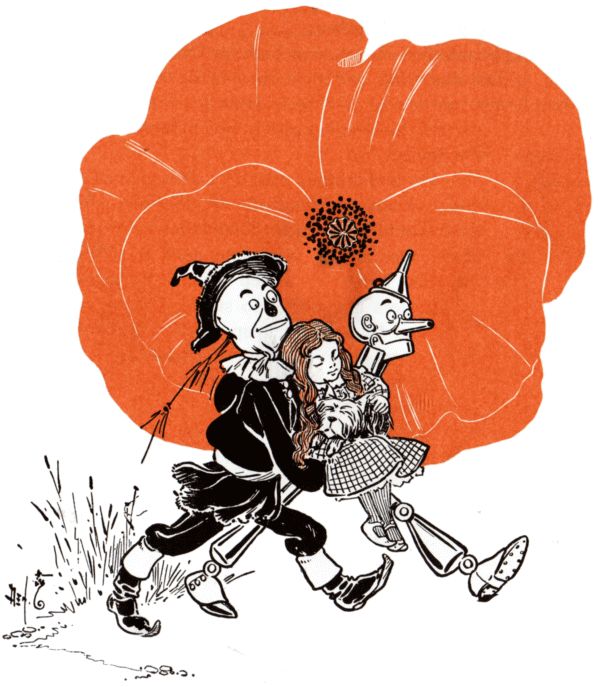 Scarecrow and Tinman carrying Dorothy Scarecrow and Tinman carrying Dorothy