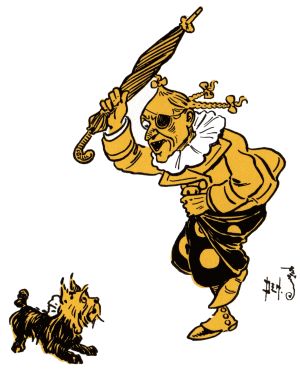 The Witch threatening Toto The Witch threatening Toto