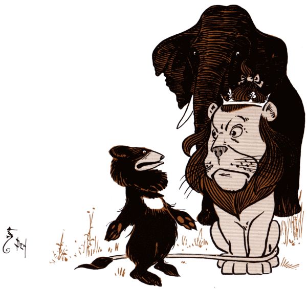 The Lion talking with the animals The Lion talking with the animals