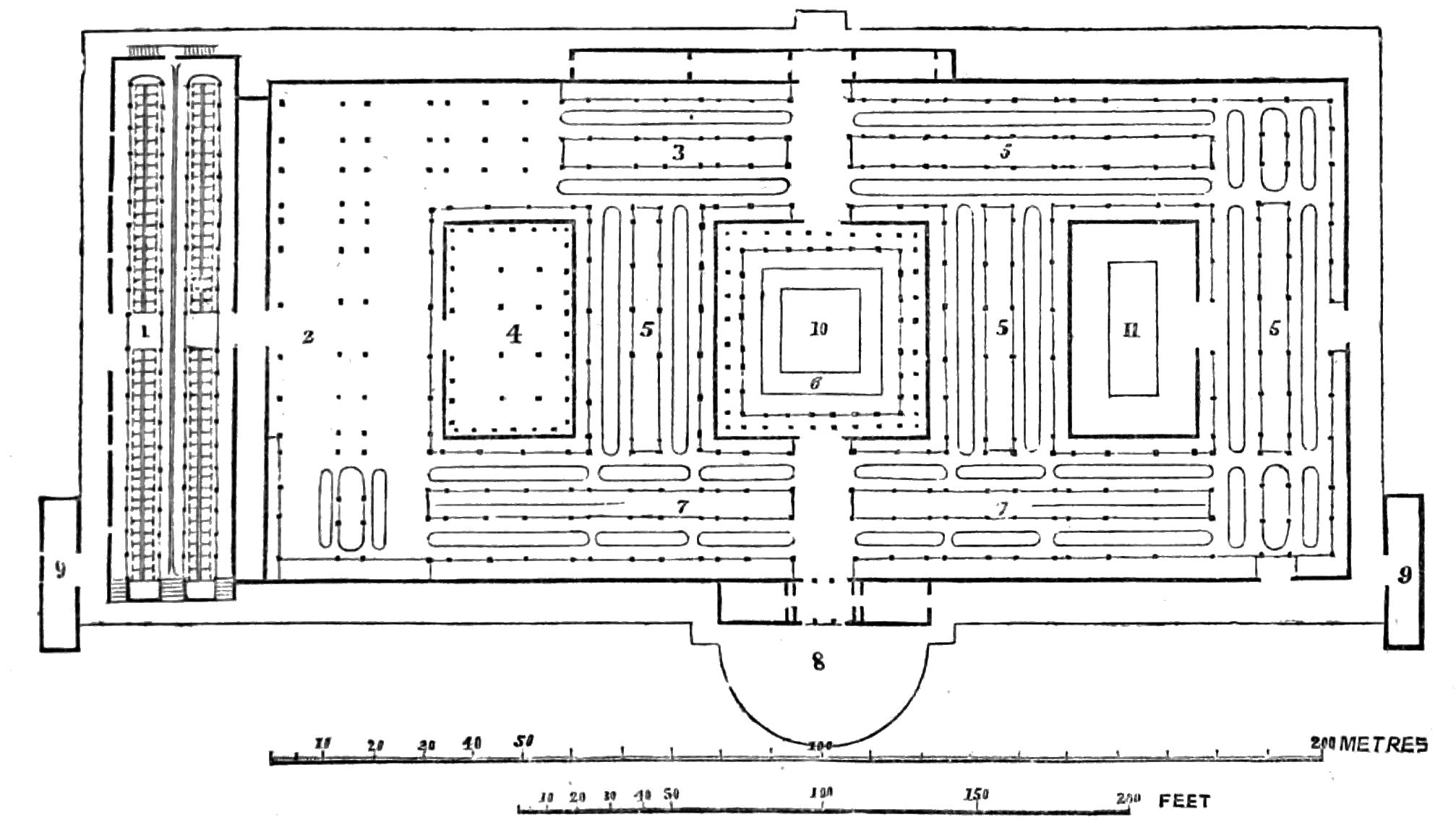 PLAN OF THE BUILDING FOR THE FRENCH     EXPOSITION IN 1849. PLAN OF THE BUILDING FOR THE FRENCH     EXPOSITION IN 1849.