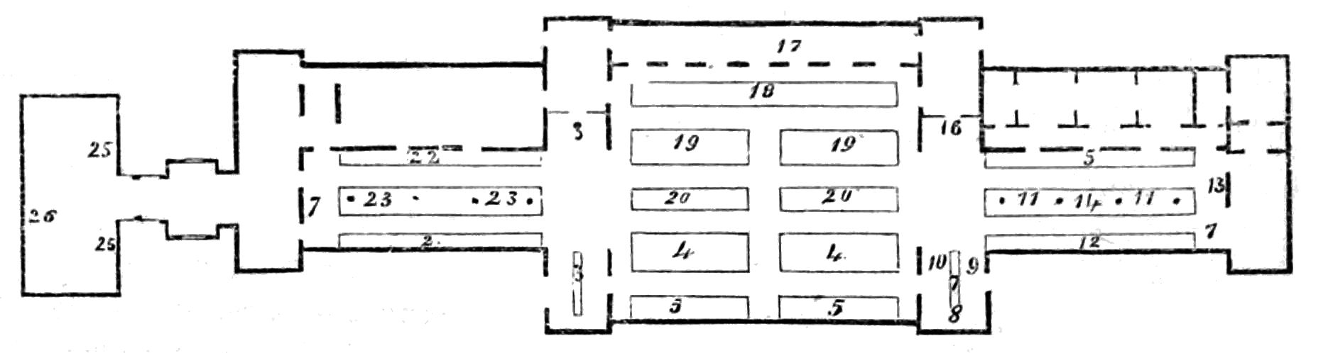PLAN OF KROLL'S WINTERGARTEN, BERLIN. PLAN OF KROLL'S WINTERGARTEN, BERLIN.