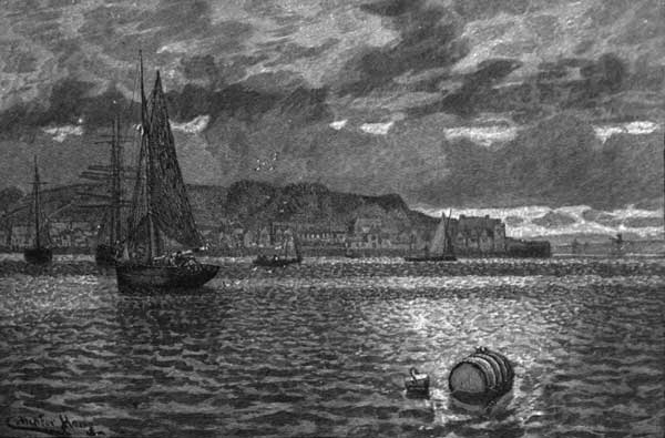 VIEW OF FLUSHING FROM THE GREEN BANK HOTEL, FALMOUTH.